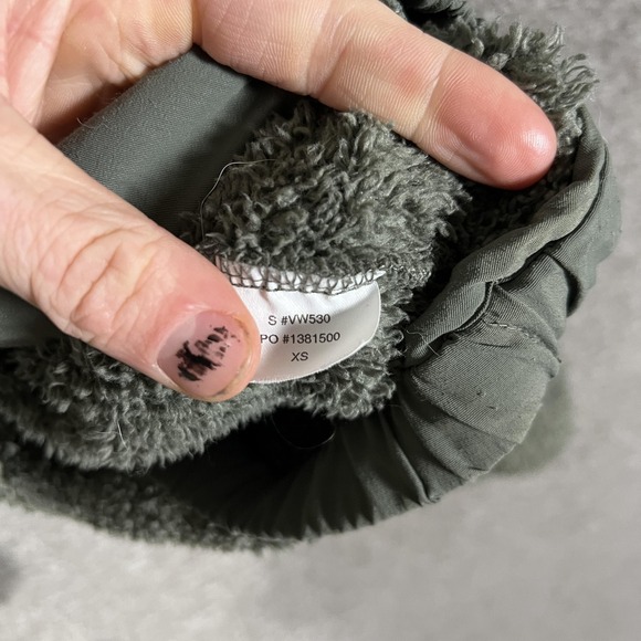 Vuori Jacket Womens XS Green Cozy Sherpa Fleece Full Zip Lined Short Pockets - Picture 7 of 9